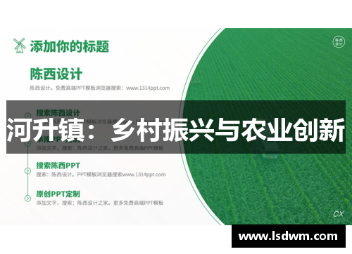 河升镇：乡村振兴与农业创新